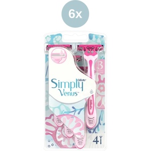 Venus Simply Venus 3 самобръсначки за еднократна употреба 6x4 бр