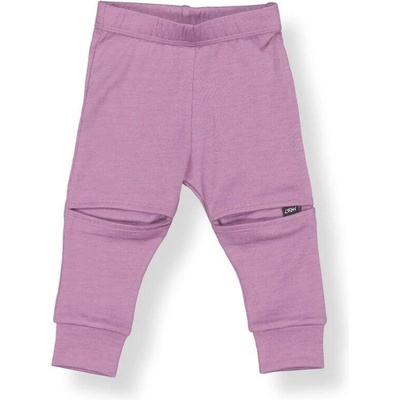 Little Flock of Horrors Dětské merino legíny ze 100% merino vlny Mauve
