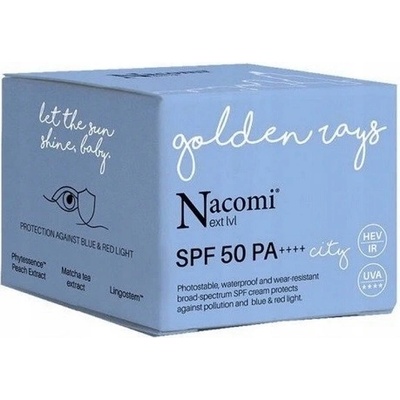 Nacomi Next Level SPF50 PA++++ City ochranný krém s UV filtrom mestský 50 ml