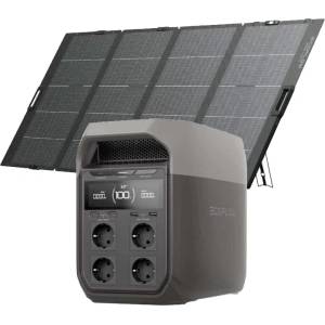 EcoFlow Delta 3 + 400W Bifacial Portable Solar Panel