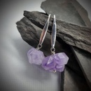 Katyba náušnice Raw Amethyst 0204