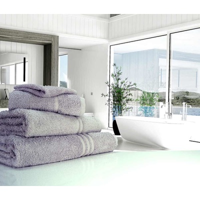 LinenHall froté ručník Blue Label 500 gsm silver 50 x 90 cm