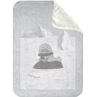 KikkaBoo Бебешко одеяло с шерпа KikkaBoo - Seally Me, 110 x 140 cm (31103020156)