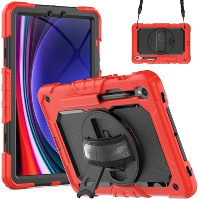 Vsetkonamobil 102885 SOLID 360 Odolný obal pre Samsung Galaxy Tab S9 / Tab S9 FE / Tab S10 FE / S10 Lite červený