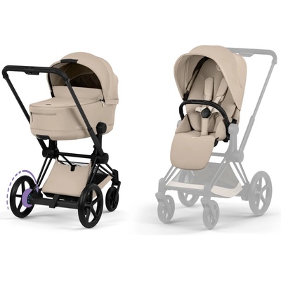 Cybex Kombinovaný ePriam Comfort Matt Black Cozy Beige 2026