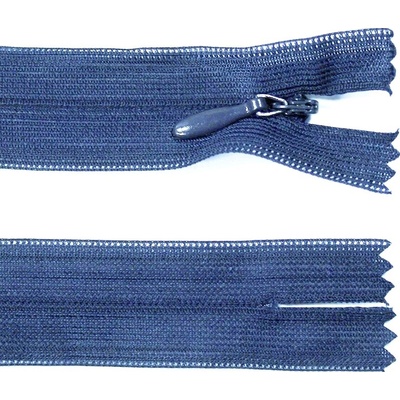 Spirálový zip no.3 skrytý nerozepínací 22cm - více barev color: 625 klasik tmavě modrá