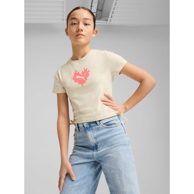 PUMA Тениска ESS FLAMING LOVE Knotted Tee G