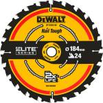 DEWALT - Нож за трион за дърво 184х16 мм 24 зъба DT10302 (DT10302)