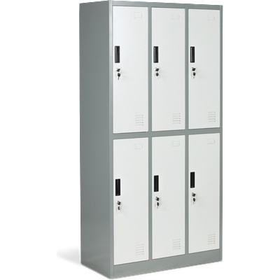 Carmen Метален шкаф Carmen CR-1243 J LUX - сив / тъмносив