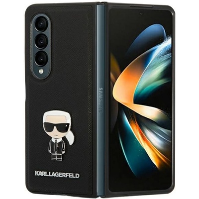 KARL LAGERFELD Гръб Karl Lagerfeld PU Saffiano Ikonik Case за Samsung Galaxy Z Fold 4 - Черен