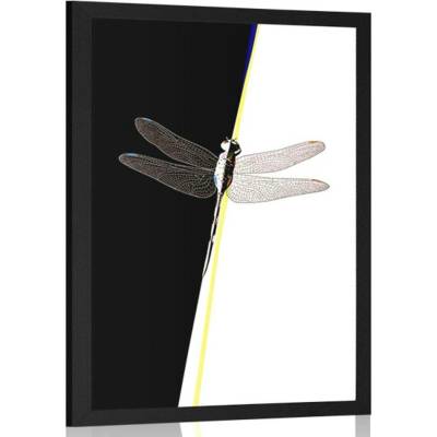 Plakát krása vážky - 40x60 black