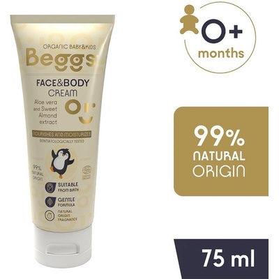 BEGGS Detský hydratačný krém na pleť a telo 75 ml