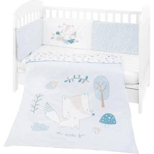 KikkaBoo Бебешки спален комплект 2 части EU style 60/120 Little Fox (41101020107) - salemax