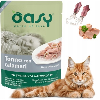 Oasy prírodné tuniak a kalamáry 70 g