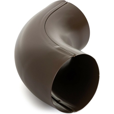 Evromat Koleno falcované pre odkvapový zvod 100 mm 72° pozink lak RAL 8017 hnedé