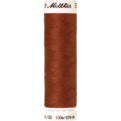 Nitě SERALON 100m na univerzální šití, polyester AMANN Mettler - více barev 6677: 1054 měděná