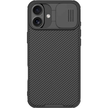 Nillkin Калъф за Apple iPhone 16 Plus, хибриден (термополиуретан и поликарбонат), Nillkin CamShield Pro Hard Case, удароустойчив, черен (KF2334010)