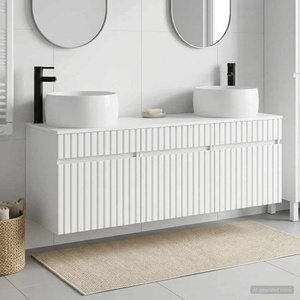 vidaXL Комплект шкафове за баня 3 бр. Бял гланц 49 x 44, 5 x 66 см (3405771)