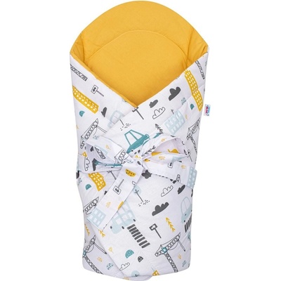New Baby Zavinovačka s kokosovou výstužou a mašľou Mesto horčicová Žltá