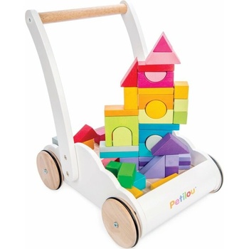 Le Toy Van Petilou Vozík s dúhovými kockami