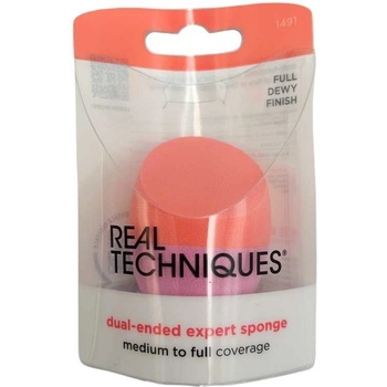 Real Techniques Brushes Base + Finish oboustranná houbička na make-up