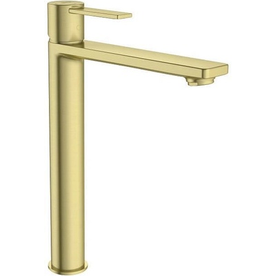 Roca Смесител за умивалник, висока база, Targa, brushed brass (A5A345FVA0)
