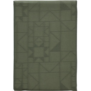 Södahl Покривка за маса Star Damask 140 x 270 см зелена (27173)