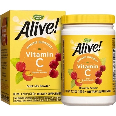 Nature's Way Alive Vitamin C, 500 mg, 120 g, Nature's Way