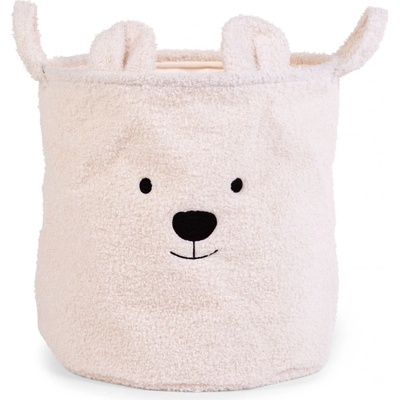 Childhome Koš Teddy Off White 40 x 40 x 40 cm