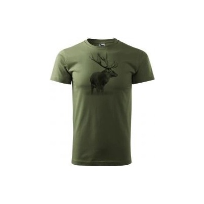 Tričko Huntertex poľovnícke s potlačou Jeleň