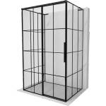 Mexen Rox-3S L душ кабина 3-стенна плъзгаща се лява 115 x 95 см, черна решетка, черна - 8C2L-115-095-70-77-3S-L (8C2L-115-095-70-77-3S-L)