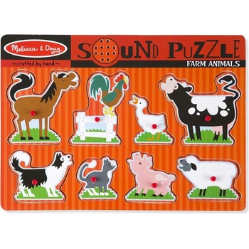 Melissa & Doug Пъзел със звуци Melissa and Doug Ферма с животни