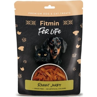 FITMIN FOR LIFE dog cat poch. Králičie jerky 70 g