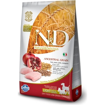 N&D Low Grain Dog Light S/M Chicken & Pomegranate 0,8 kg