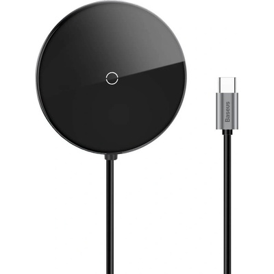 Baseus USB-C Circular Mirror Wireless Charger Hub (WXJMY-A0G) - мултифункционален хъб за свързване на допълнителна периферия за устройства с USB-C и пад за безжично заре