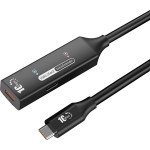 PremiumCord USB-C Repeater Extension 10Gbps Aluminium Черeн 10 m USB кабел (KU31REP10BL)