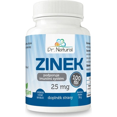Dr.Natural Zinok 25 mg 100 tabliet