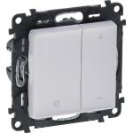 Legrand Димер бутонен R3-400W L3-400VA LED3-125VA цвят бял Valena Life - 752162A (752162A)