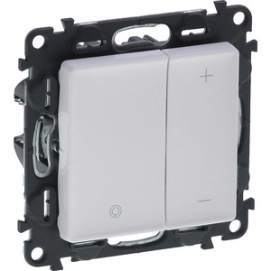 Legrand Димер бутонен R3-400W L3-400VA LED3-125VA цвят бял Valena Life - 752162A (752162A)