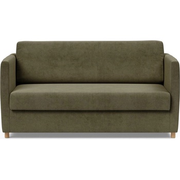 Innovation Тъмнозелен велурен разтегателен диван Olan - Innovation (744035140316-5-2)