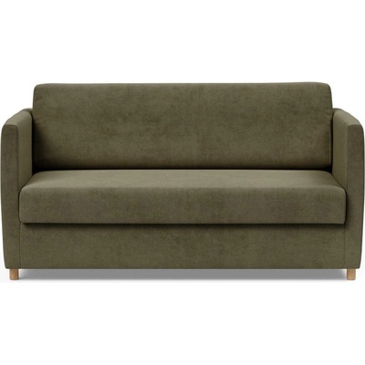 Innovation Тъмнозелен велурен разтегателен диван Olan - Innovation (744035140316-5-2)