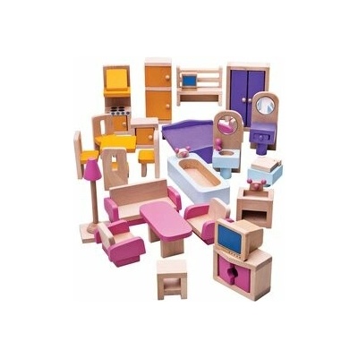 Bigjigs Toys Domček pre bábiky Dolls Furniture 35 cm