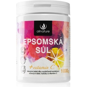 Allnature Epsomská sůl s vitamínem C 1000 g