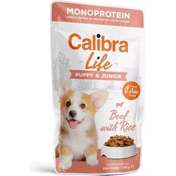 Calibra Dog Life Puppy & Junior Beef with Rice консерви 150 г
