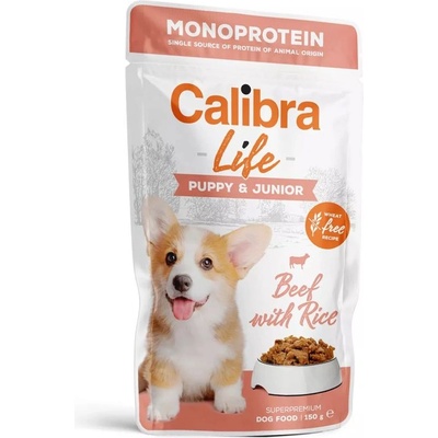 Calibra Dog Life Puppy & Junior Beef with Rice консерви 150 г
