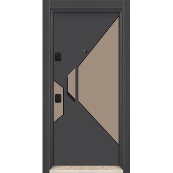 Image 1 of Starsteeldoor Блиндирана врата d-08 Антрацит - кашмир (цена без монтаж)