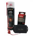  КОМПЛЕКТ: Спрей за защита на кабелите на автомобилите motip 500 мл. + Електронен стационарен уред прогонващ гризачи в транспортни средства и лодки (90103-3008)