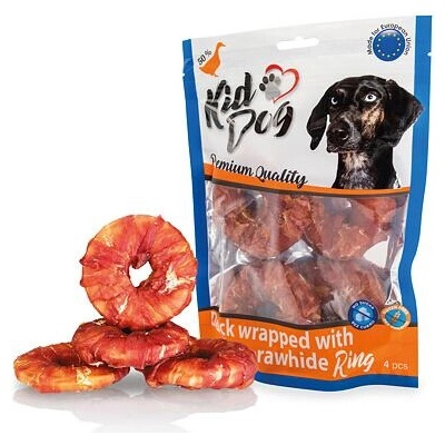 KIDDOG kačacie mäso na byvolom 9 cm krúžku 4 ks bal.
