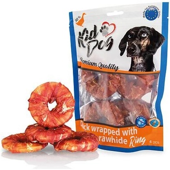 KIDDOG kačacie mäso na byvolom 9 cm krúžku 4 ks bal.