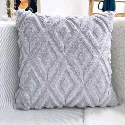 Декоративна възглавница/калъфка Пухи - Светлосив